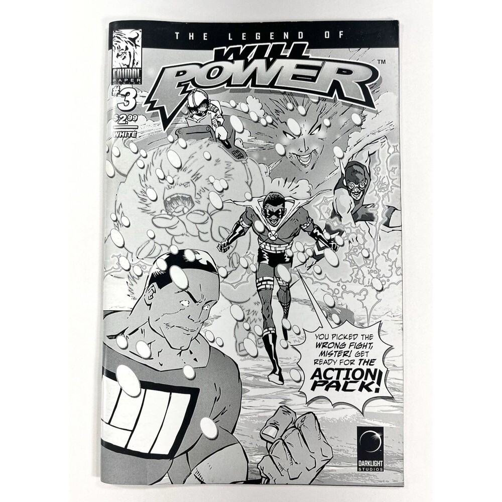 The Legend Of Will Power #3 2012 Comic Book Primal Paper Comics Black & White
